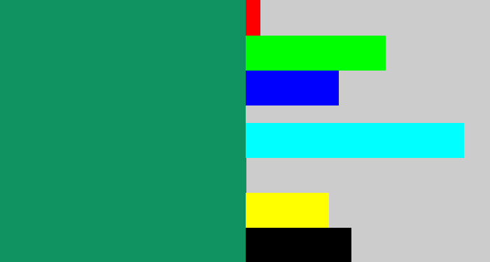 Hex color #109261 - dark sea green
