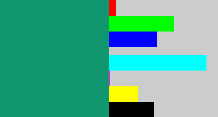 Hex color #109770 - bluish green