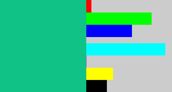 Hex color #10c286 - green/blue