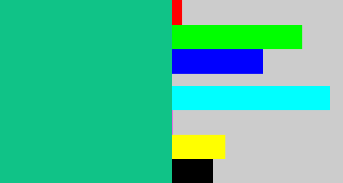 Hex color #10c387 - green/blue