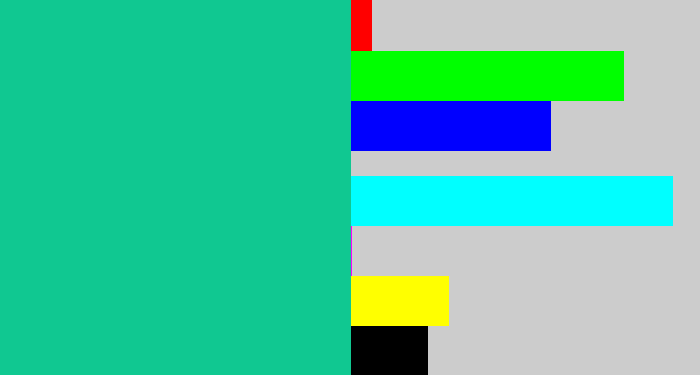 Hex color #10c891 - green/blue