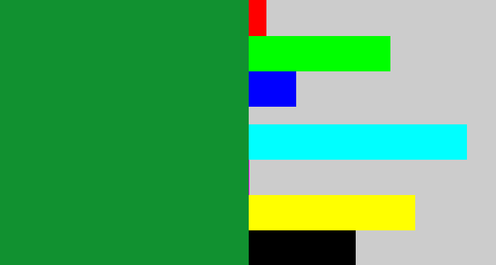 Hex color #119130 - irish green