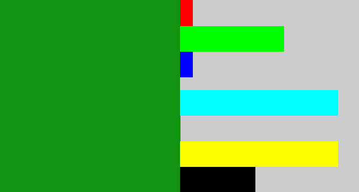 Hex color #119311 - true green