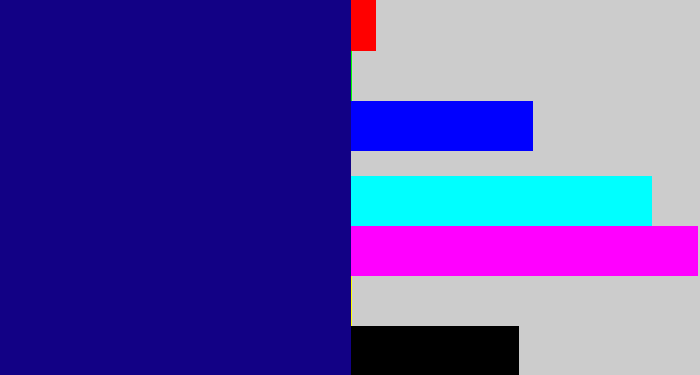Hex color #120185 - deep blue