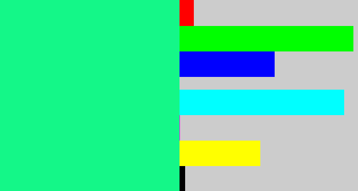 Hex color #14f788 - wintergreen