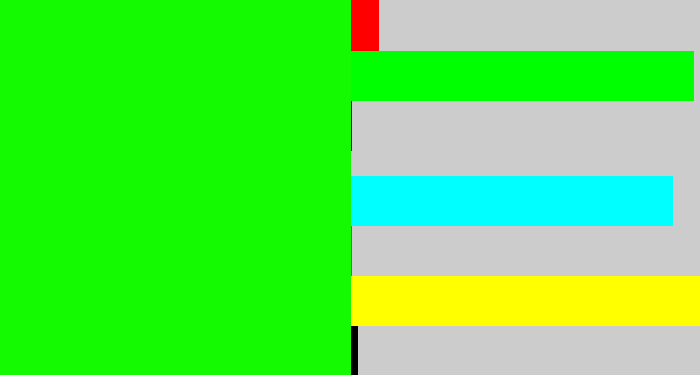 Hex color #14fb01 - highlighter green