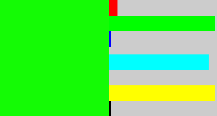 Hex color #14fb05 - highlighter green