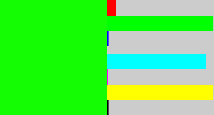 Hex color #14fd02 - highlighter green