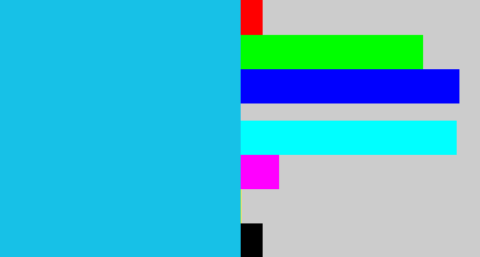 Hex color #17c1e7 - aqua blue