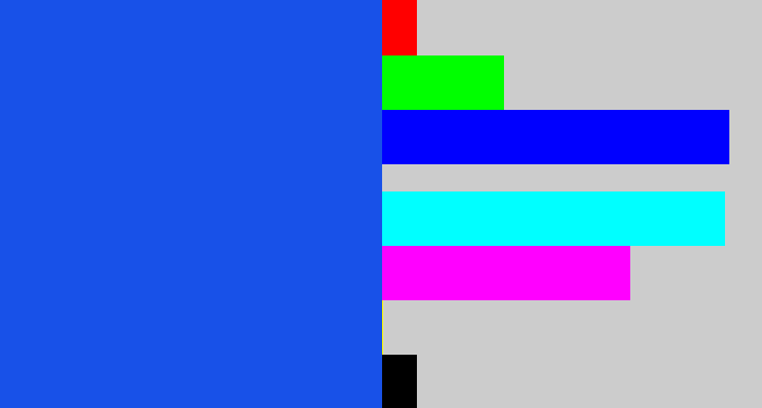 Hex color #1851e8 - azul