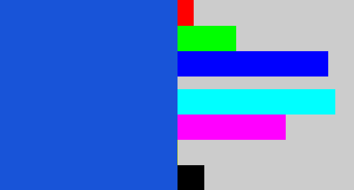 Hex color #1854d8 - azul