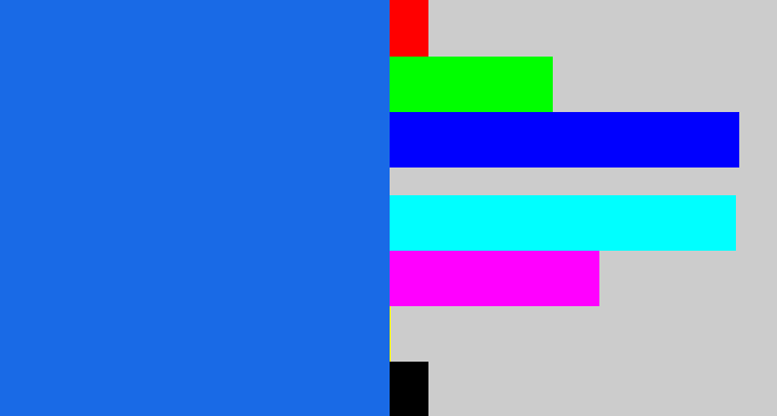 Hex color #196ae6 - azul