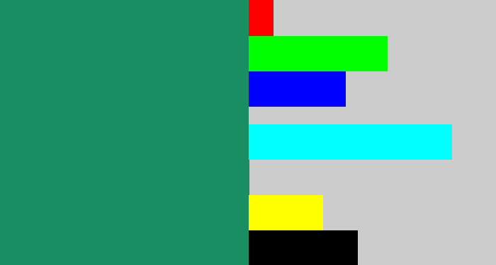Hex color #198e63 - viridian