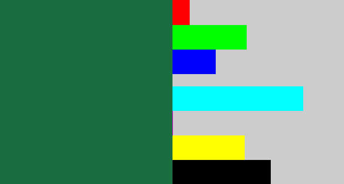 Hex color #1a6d3f - darkish green