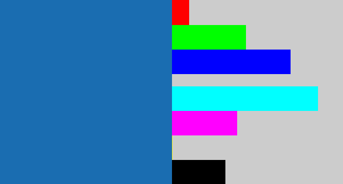 Hex color #1a6db1 - mid blue