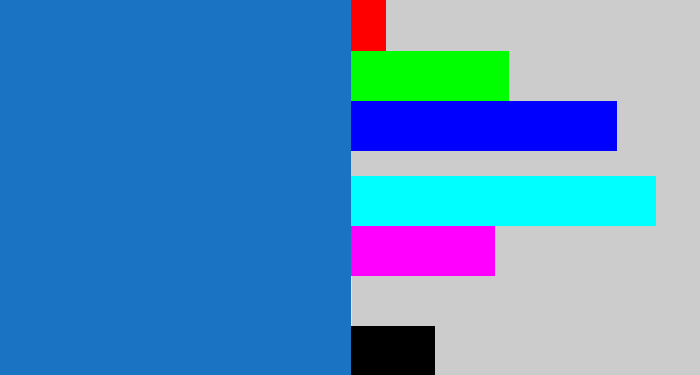 Hex color #1a73c3 - bluish