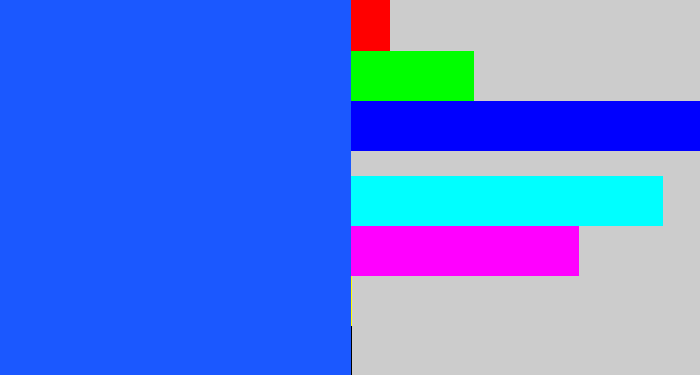 Hex color #1b58ff - azul