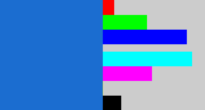 Hex color #1b6dd0 - bluish