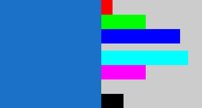 Hex color #1b70c7 - bluish