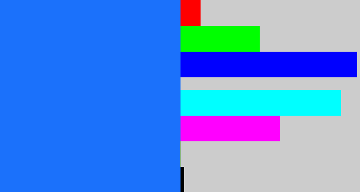 Hex color #1b71fb - clear blue