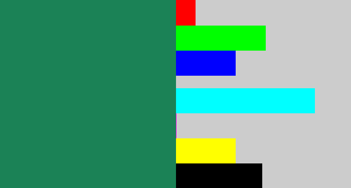 Hex color #1b8256 - dark sea green