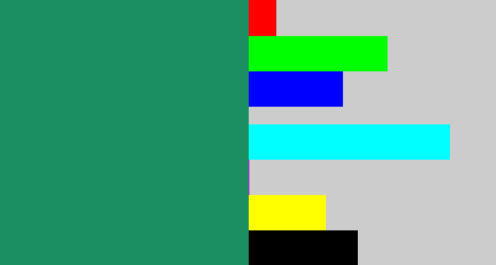 Hex color #1b8f62 - viridian