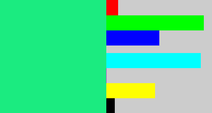 Hex color #1beb80 - wintergreen