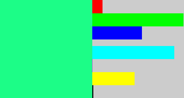Hex color #1bfc89 - wintergreen