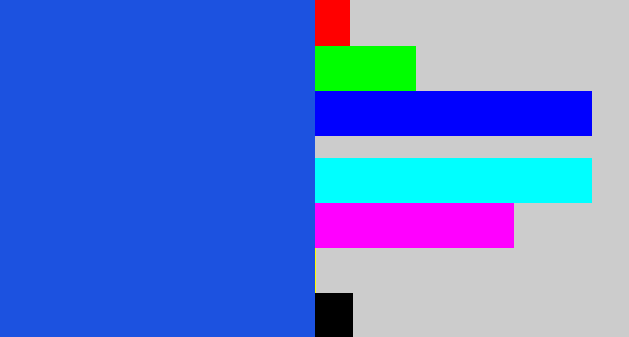 Hex color #1c52e0 - azul