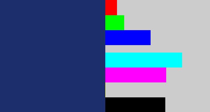 Hex color #1d2e6d - dark slate blue