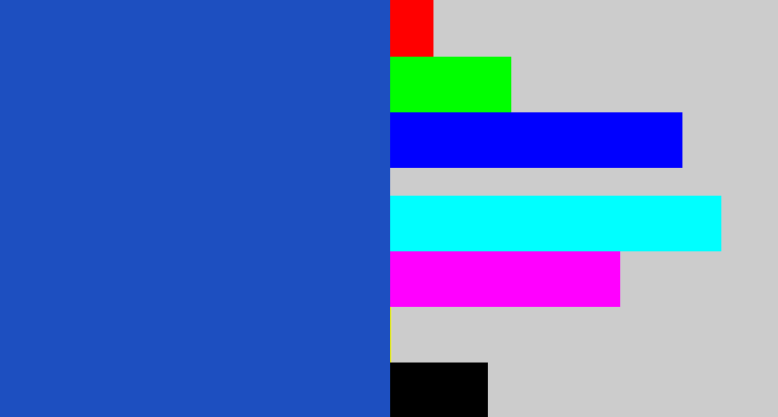 Hex color #1d4fc0 - blue blue