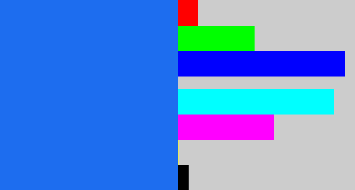 Hex color #1d6def - azul