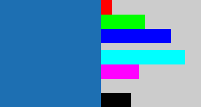 Hex color #1d6fb2 - mid blue