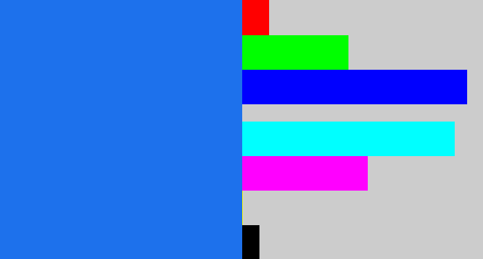 Hex color #1d71ec - azul