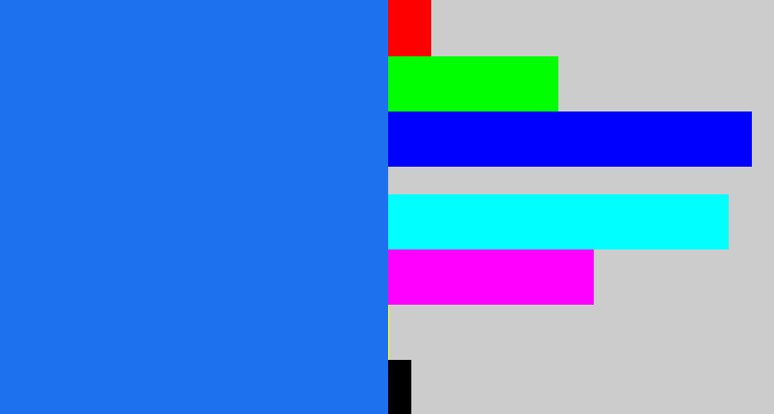 Hex color #1d71ef - clear blue