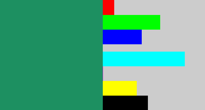 Hex color #1d9061 - viridian