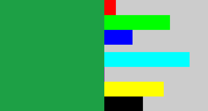 Hex color #1da045 - emerald