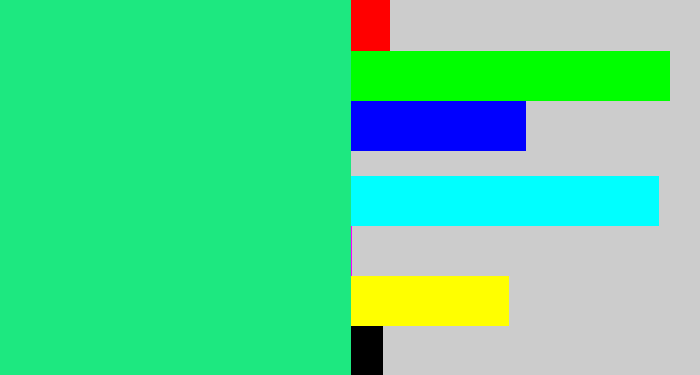 Hex color #1de880 - wintergreen