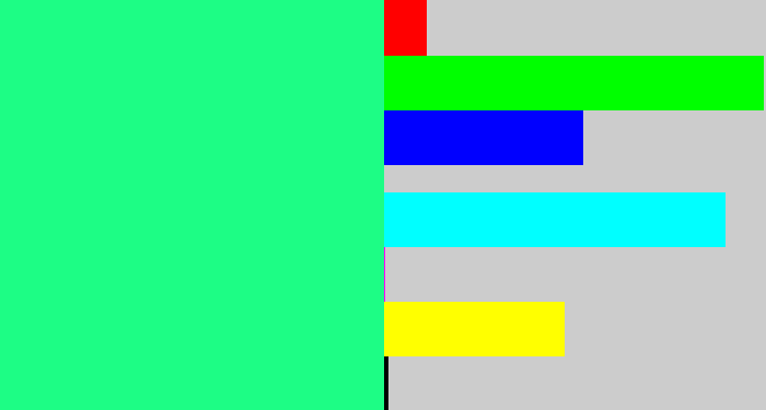 Hex color #1dfd85 - wintergreen