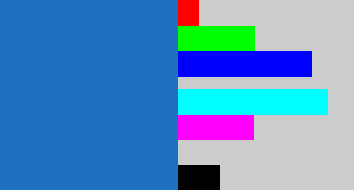 Hex color #1e70c3 - bluish