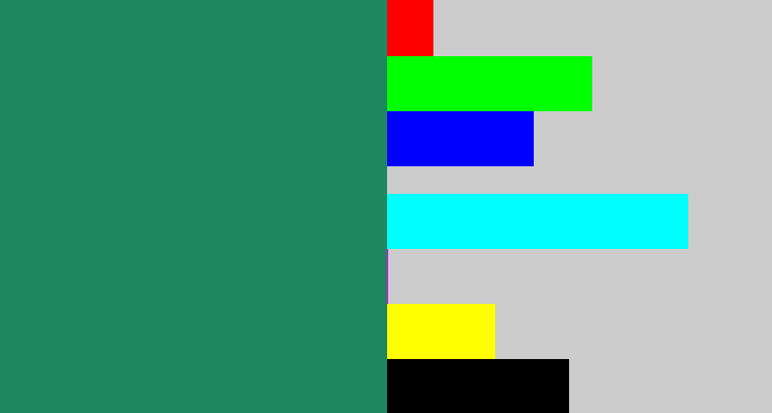 Hex color #1e8661 - viridian