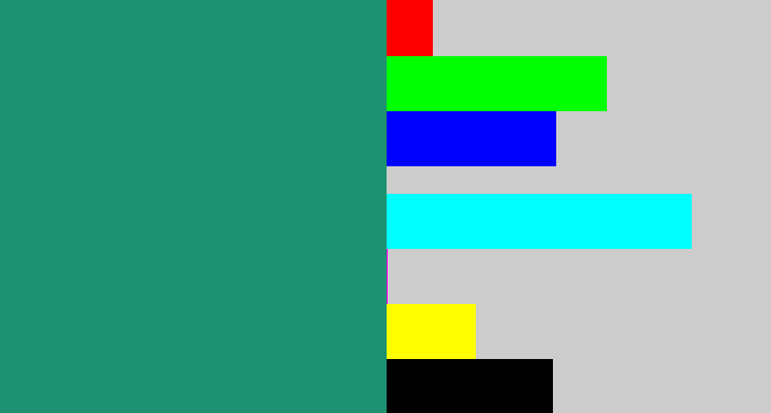Hex color #1e9270 - viridian
