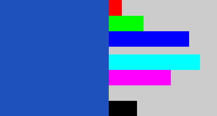 Hex color #1f51bd - blue blue