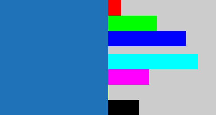 Hex color #1f72b8 - bluish