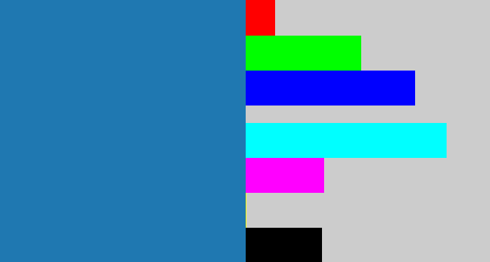 Hex color #1f78b1 - bluish