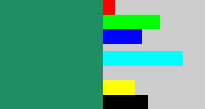 Hex color #1f8e62 - viridian
