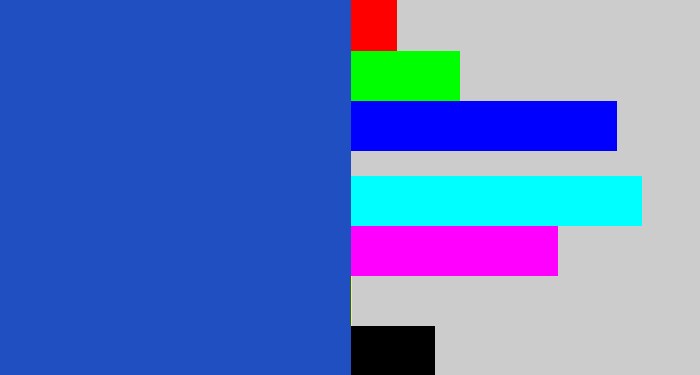 Hex color #204fc1 - blue blue