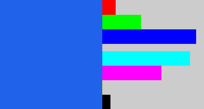 Hex color #2062ea - azul
