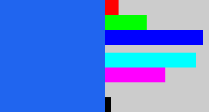 Hex color #2065ef - azul