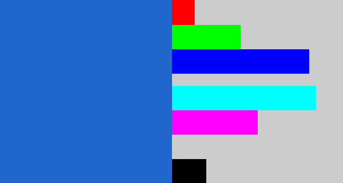 Hex color #2066cd - medium blue